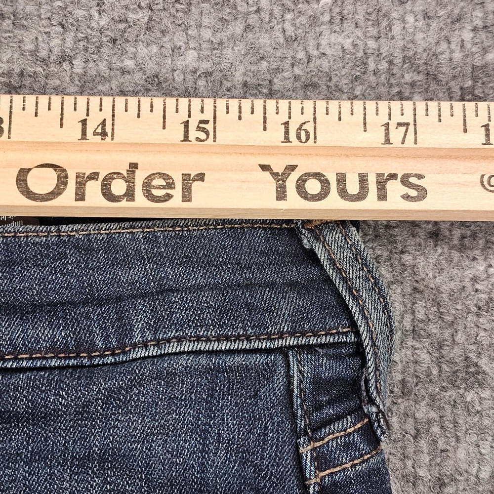 PAIGE Federal Transcend Slim Straight Jeans Mens 32 Cellar Dark Wash Blue - Picture 12 of 13